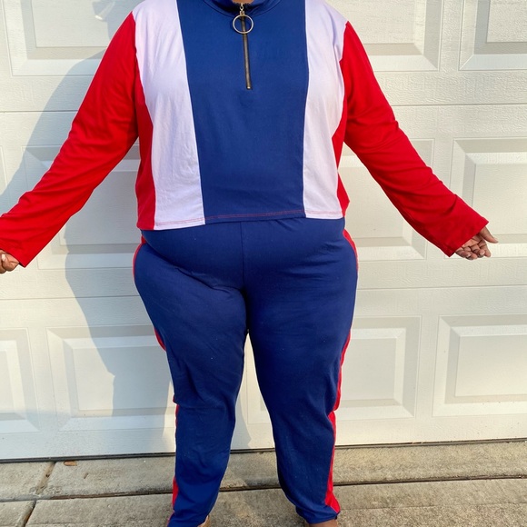 Discreet Pants - Red and blue set